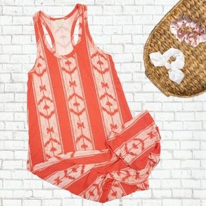 J. Crew Orange Tribal Maxi Dress